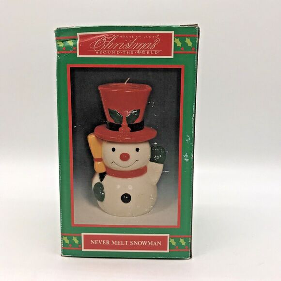 Vintage House of Lloyd Christmas Around the World Never Melt Snowman Org. Box - Picture 6 of 14